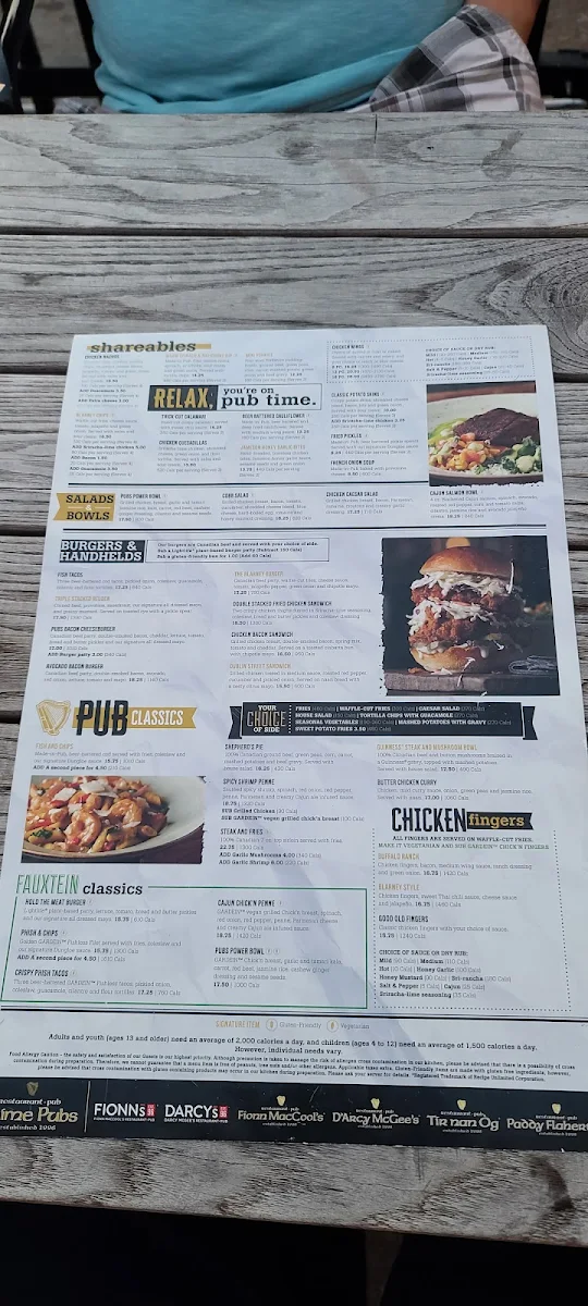 Menu, Tir Nan Og