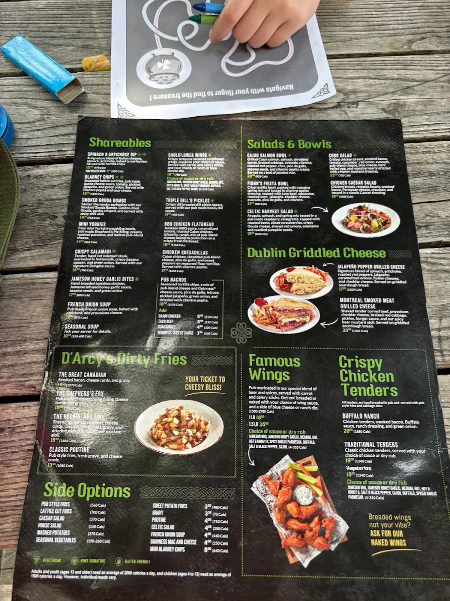 Menu, Tir Nan Og