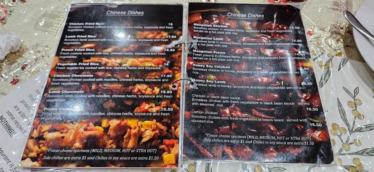 Menu, Fiji Style Desi Dhaba AUST PTY LTD Liverpool