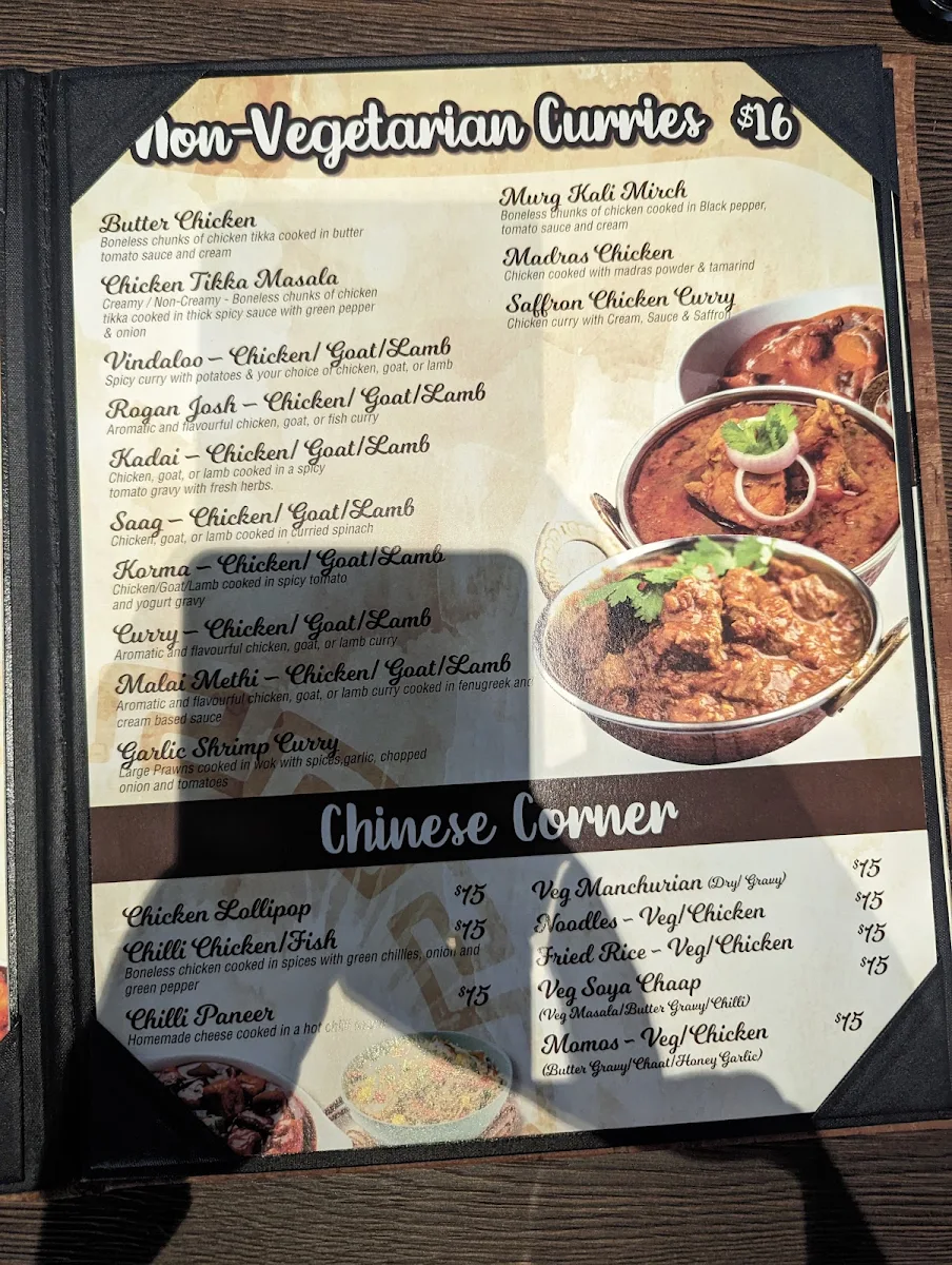 Menu, Apna Meats And Grill