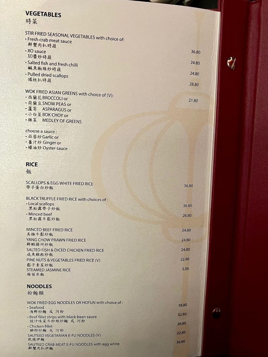 Menu, Lantern On the Quay