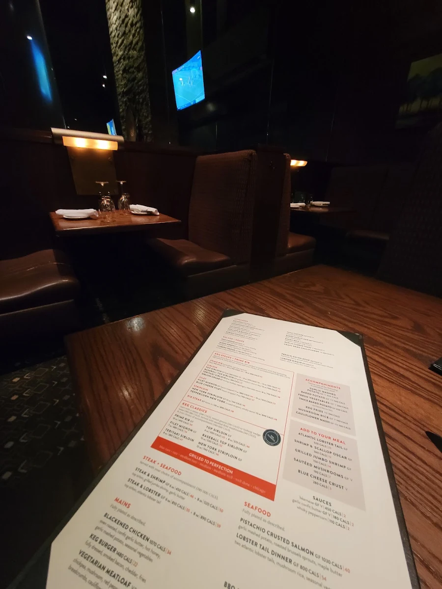 Menu, The Keg Steakhouse + Bar - Aurora