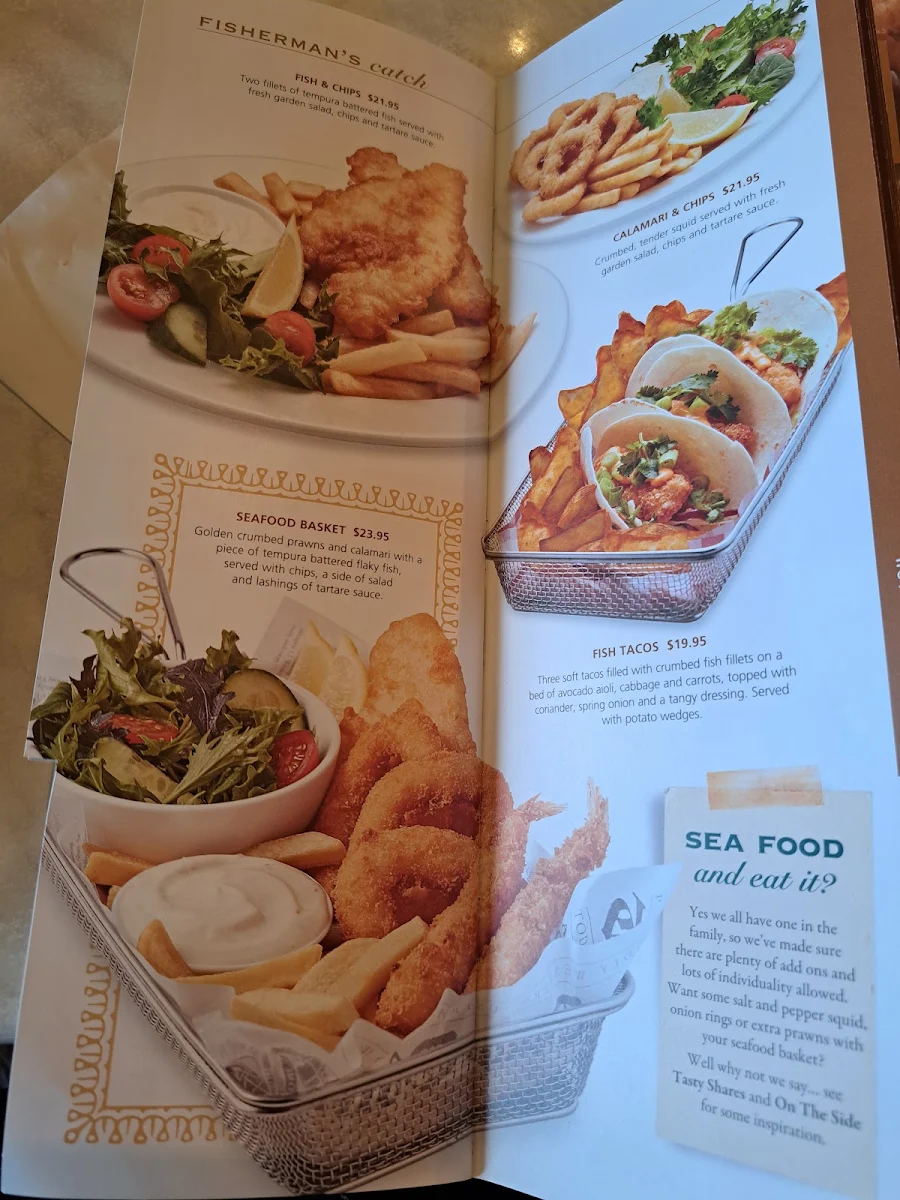 Menu, Dôme Café - Mullaloo