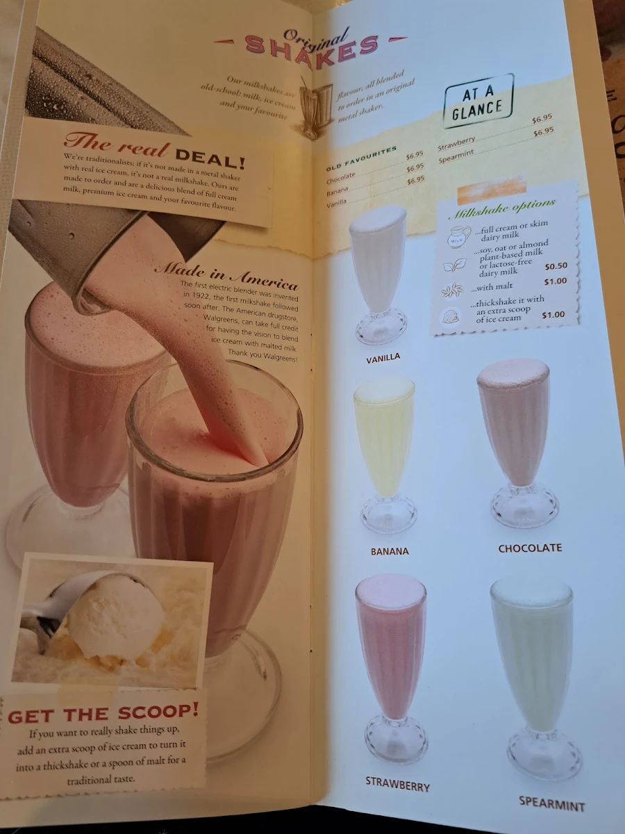 Menu, Dôme Café - Mullaloo