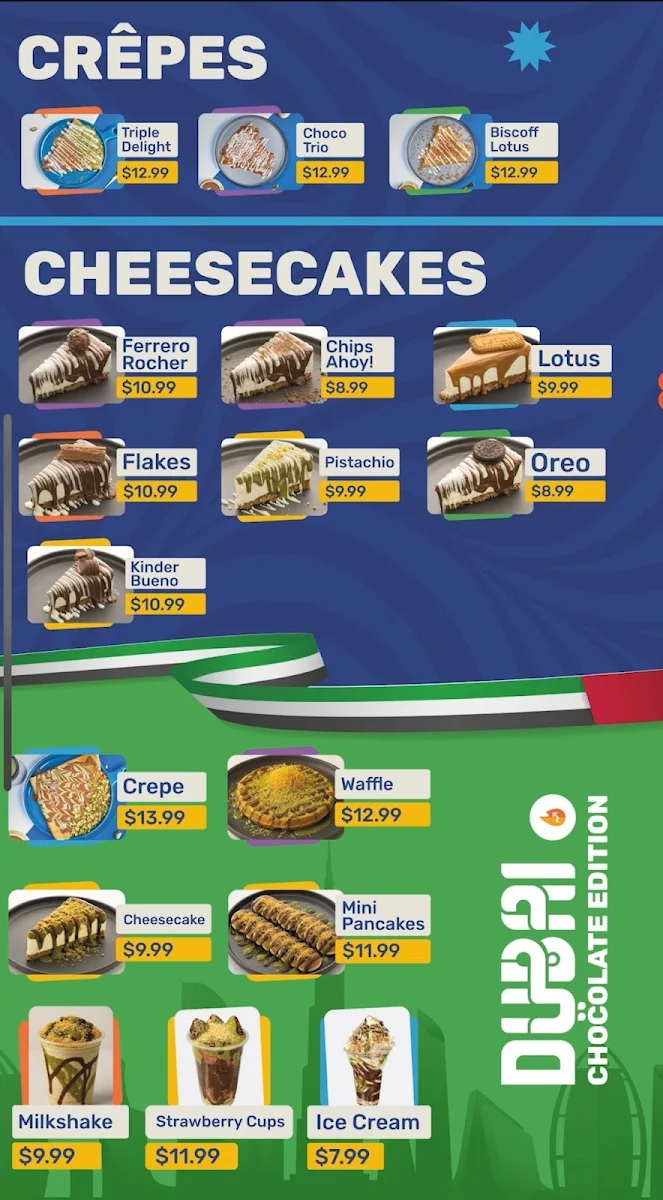 Menu, Cherry's Dessert's & Cafe - Sarnia