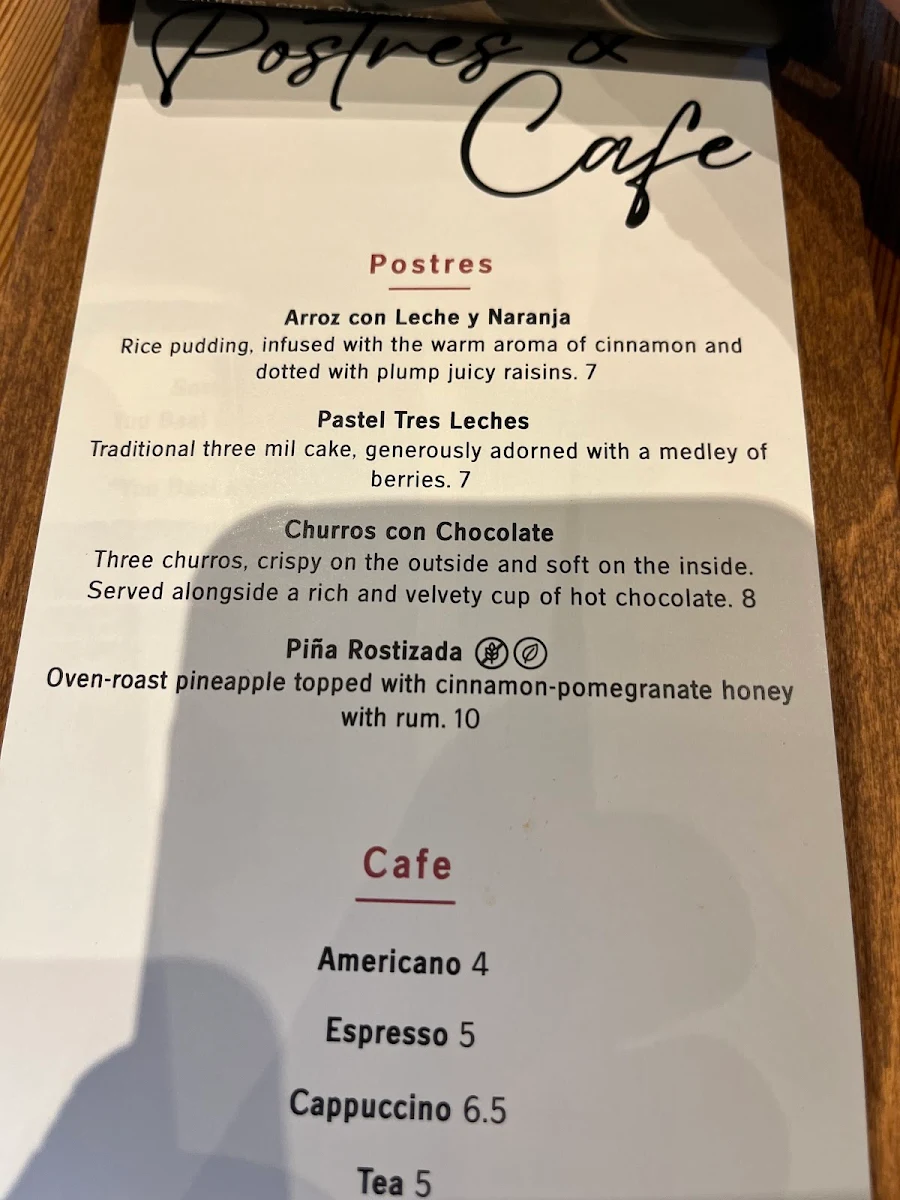 Menu, Mad Mexican Restaurant