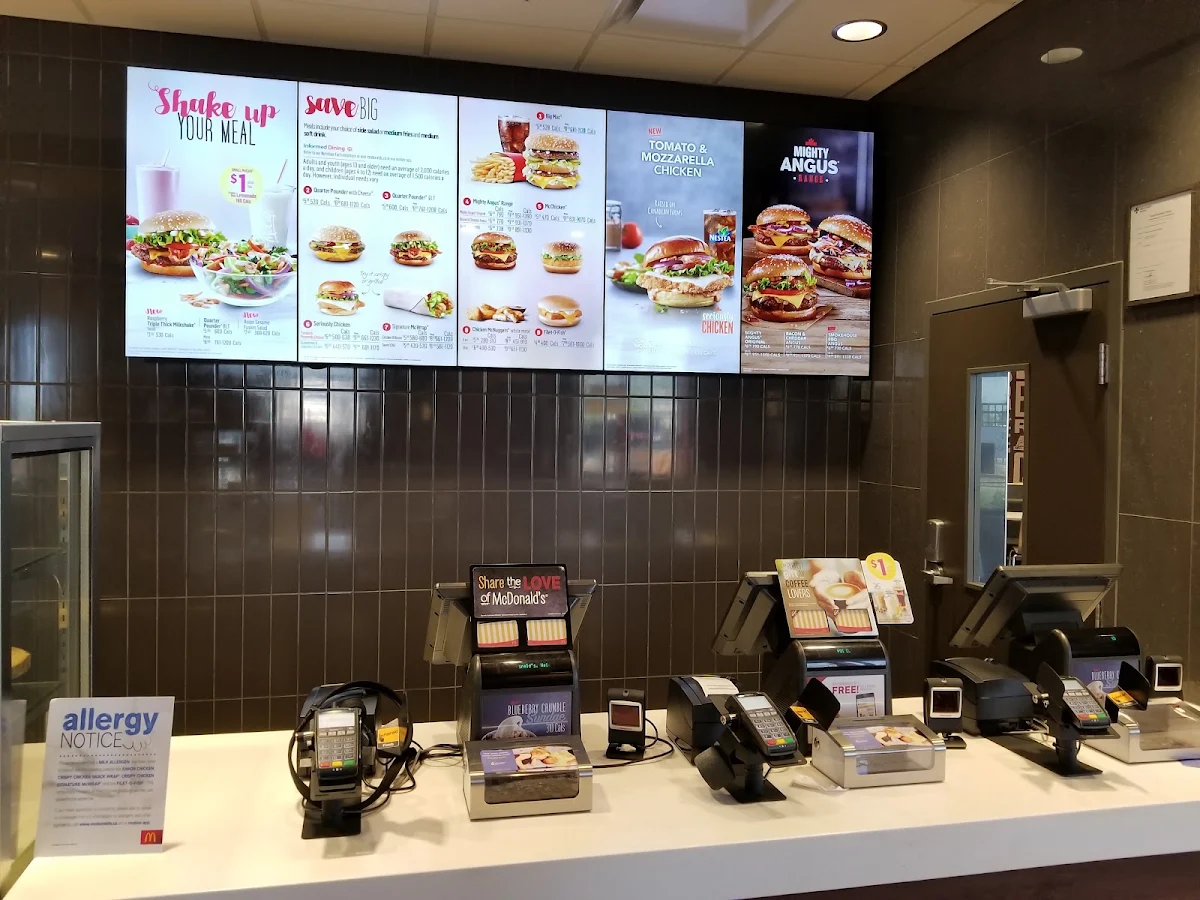 Menu, McDonald's