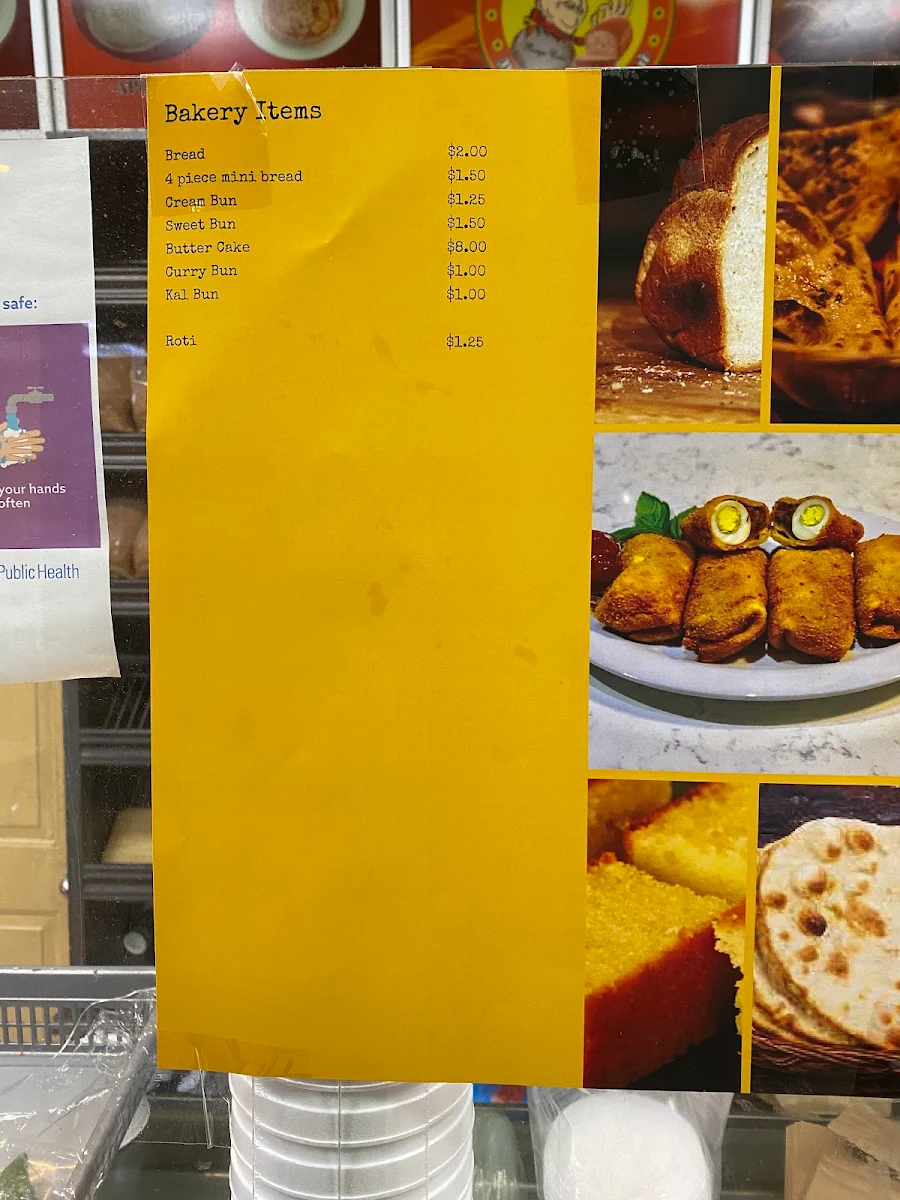 Menu, Rouge Bakery
