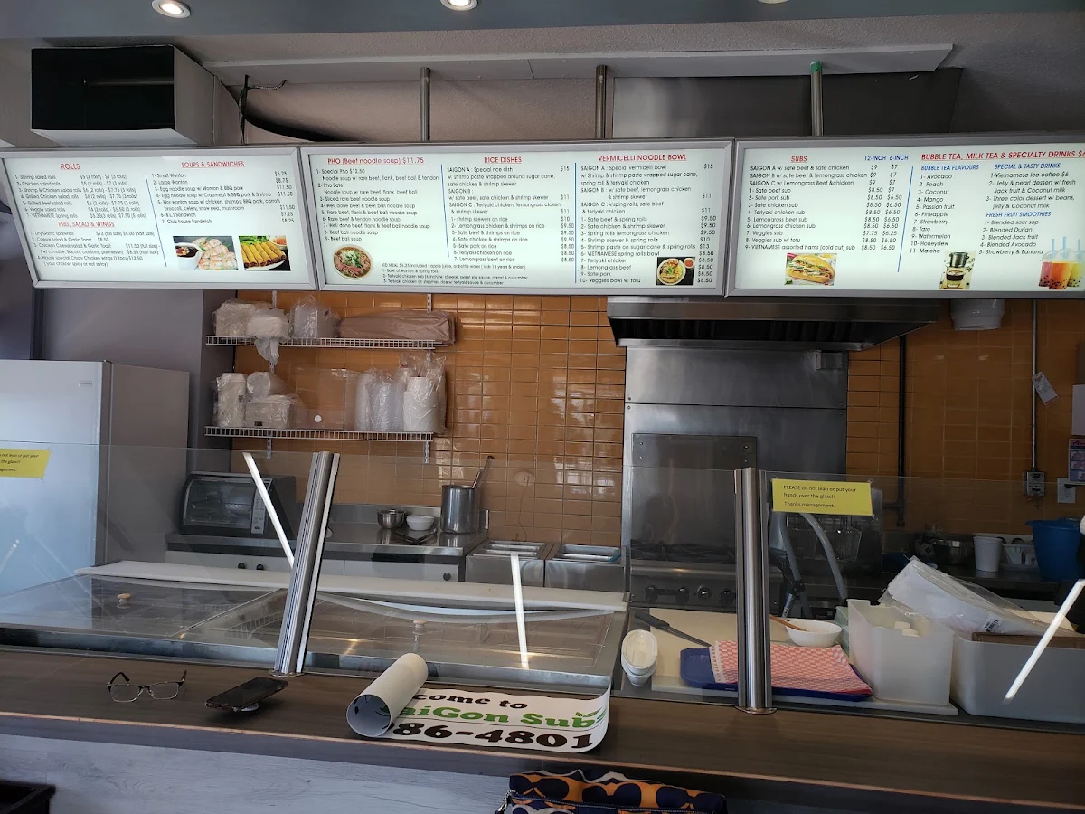 Menu, Little Saigon Subs