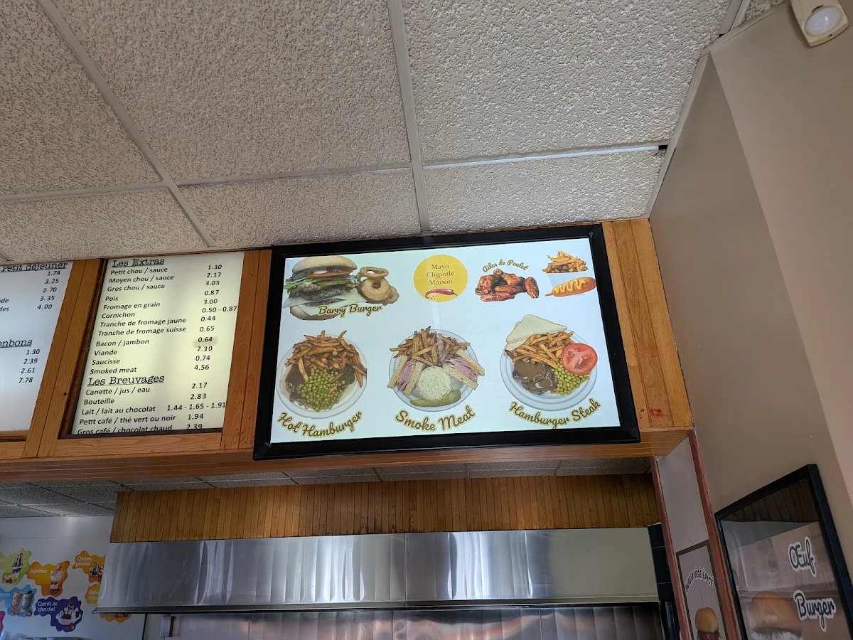 Menu, Restaurant Barry