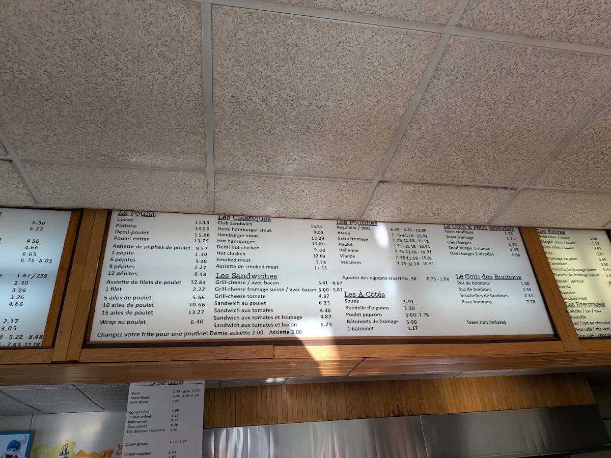 Menu, Restaurant Barry