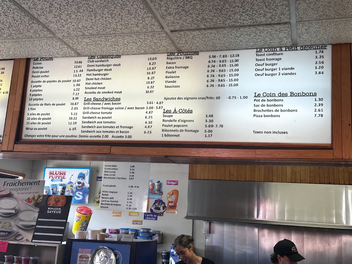 Menu, Restaurant Barry