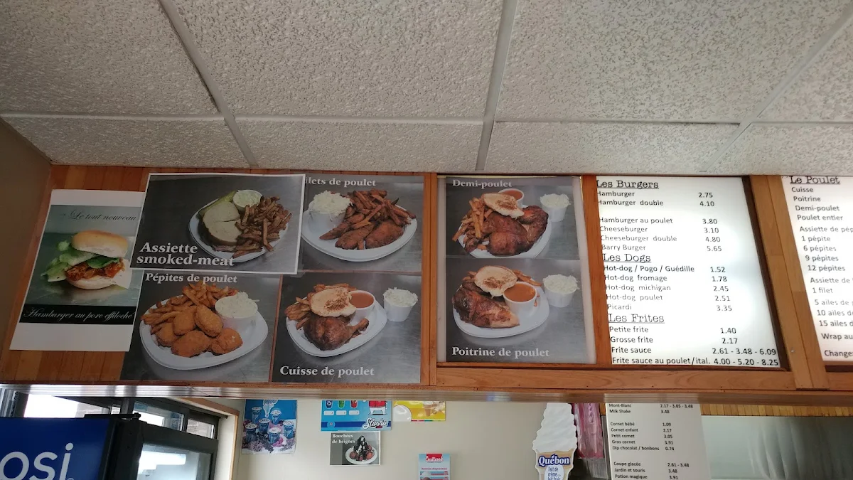 Menu, Restaurant Barry