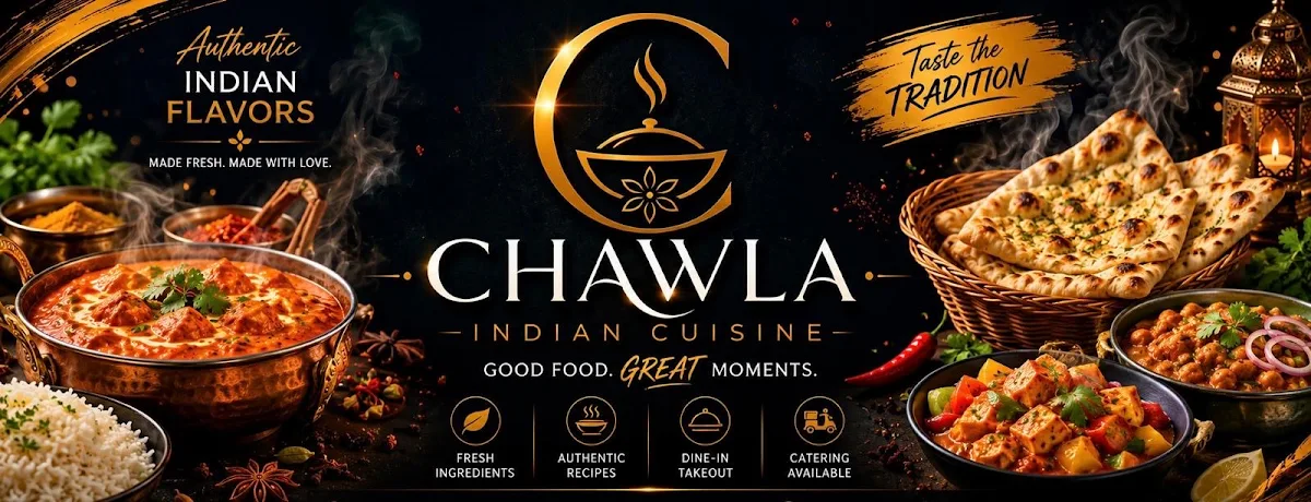 Menu, Chawla Indian Cuisine