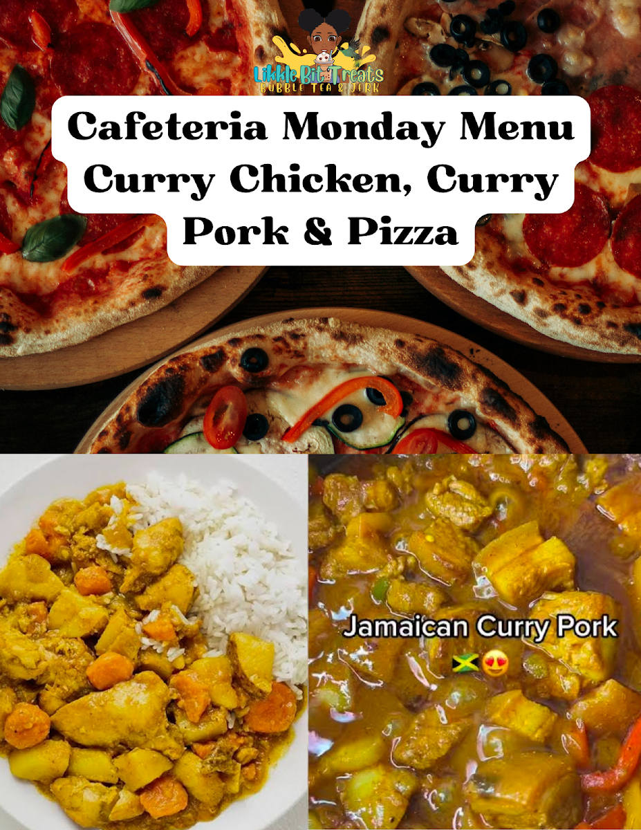 Menu, Likkle Bit Treats & Jerk