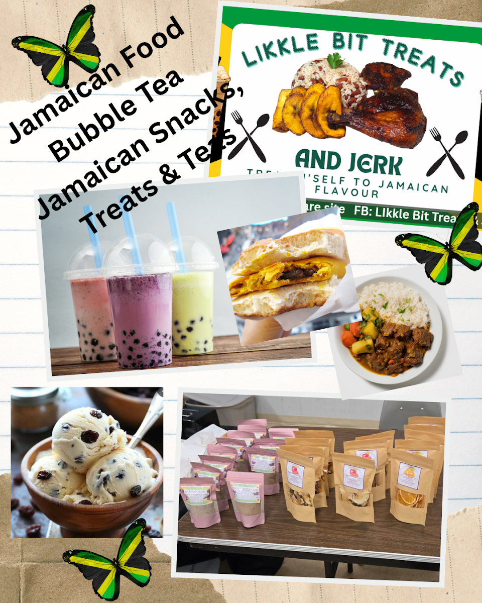 Menu, Likkle Bit Treats & Jerk