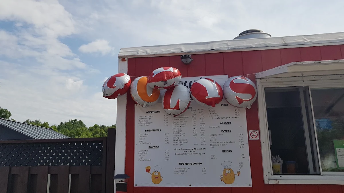 Menu, Rollys Pitstop
