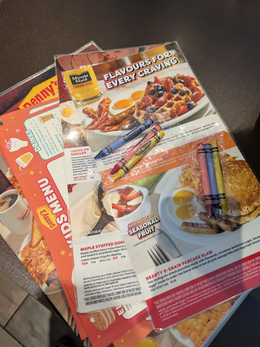 Menu, Denny's Restaurant Abbotsford - Mt. Lehman
