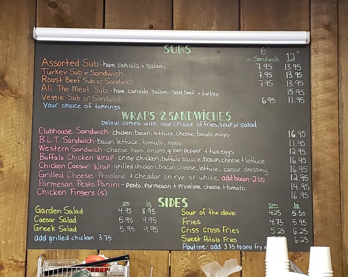 Menu, Gateway Restaurant and Bakery