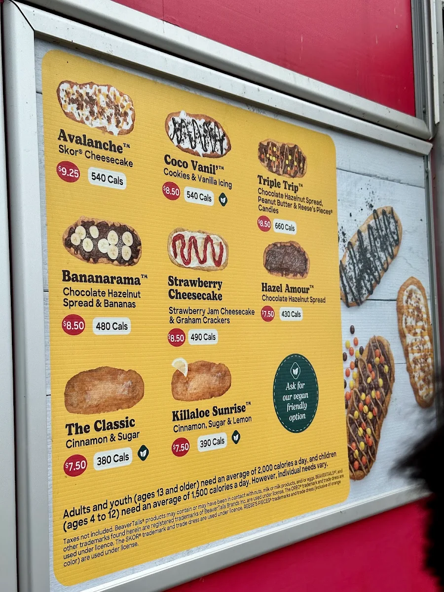 Menu, BeaverTails