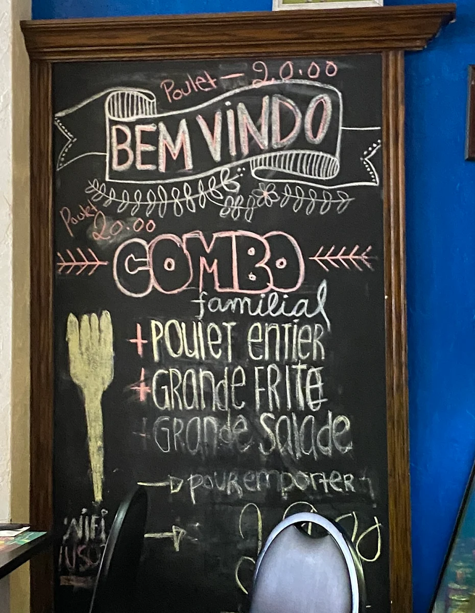 Menu, Restaurant Luso
