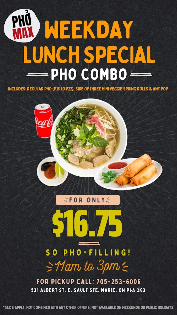 Menu, Phở Max