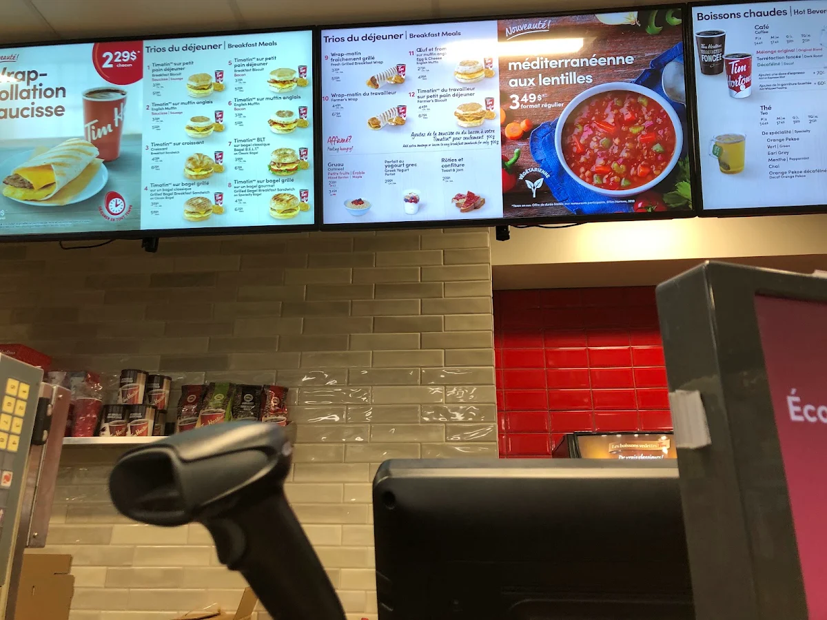 Menu, Tim Hortons