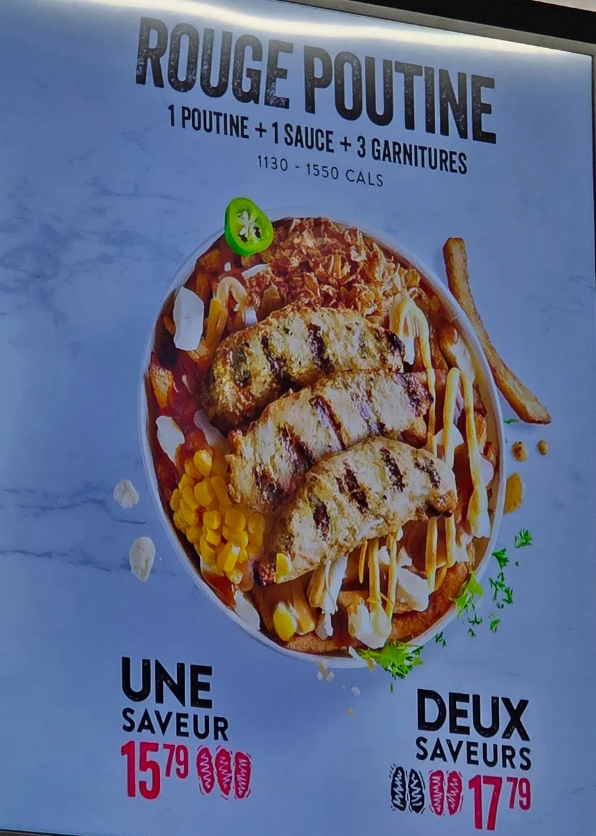 Menu, Poulet Rouge