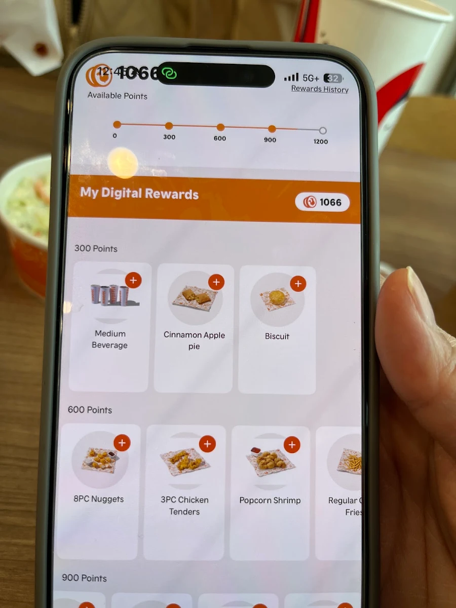 Menu, Popeyes Louisiana Kitchen