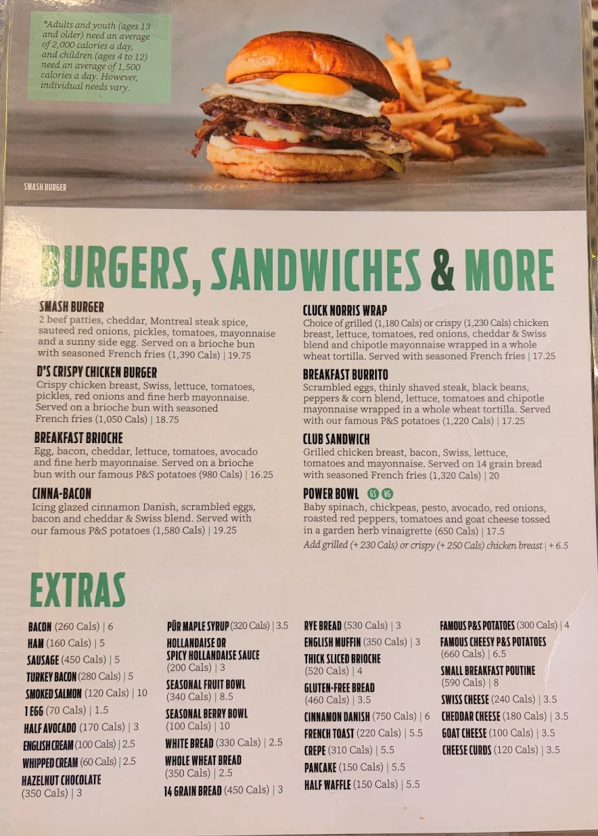 Menu, Pür & Simple