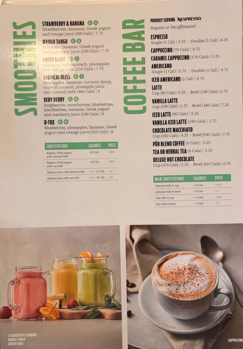 Menu, Pür & Simple