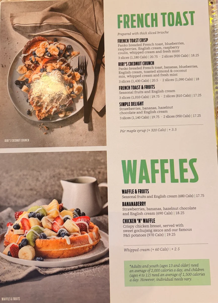 Menu, Pür & Simple