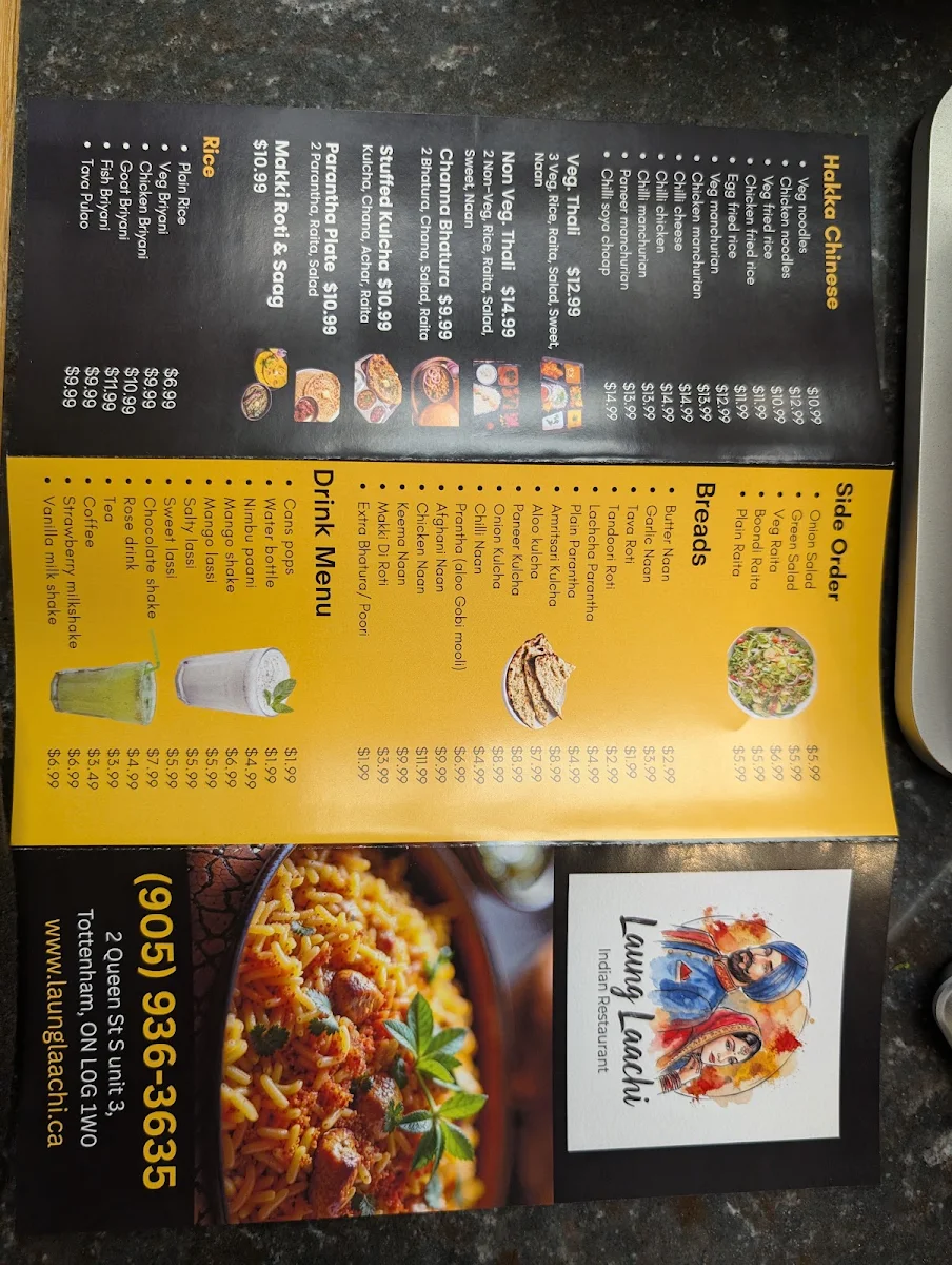 Menu, Laung Laachi - Best Indian restaurant