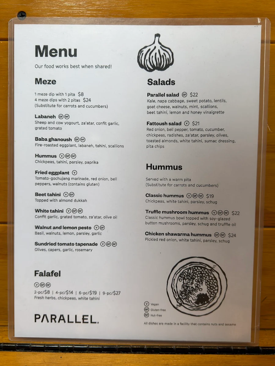 Menu, Parallel Brothers