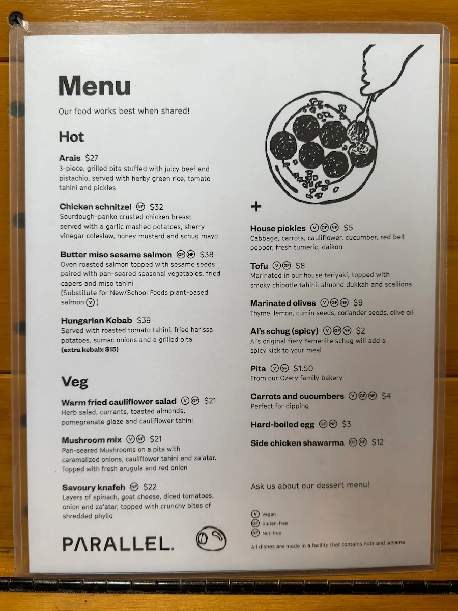 Menu, Parallel Brothers
