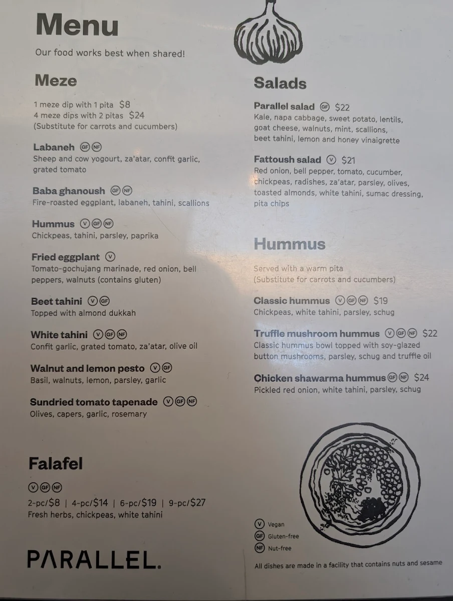 Menu, Parallel Brothers
