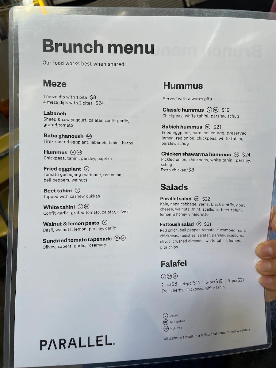 Menu, Parallel Brothers