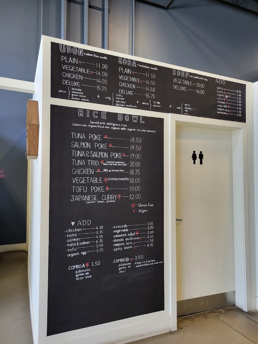 Menu, Kululu Cafe