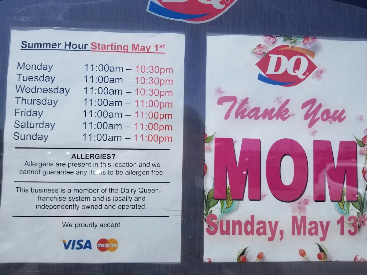 Menu, Dairy Queen Grill & Chill