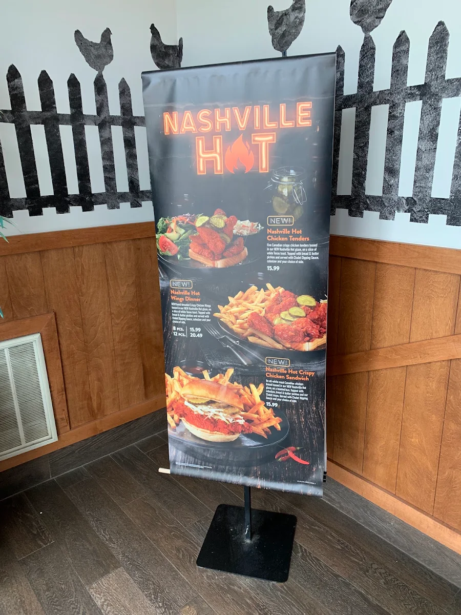 Menu, Harvey's