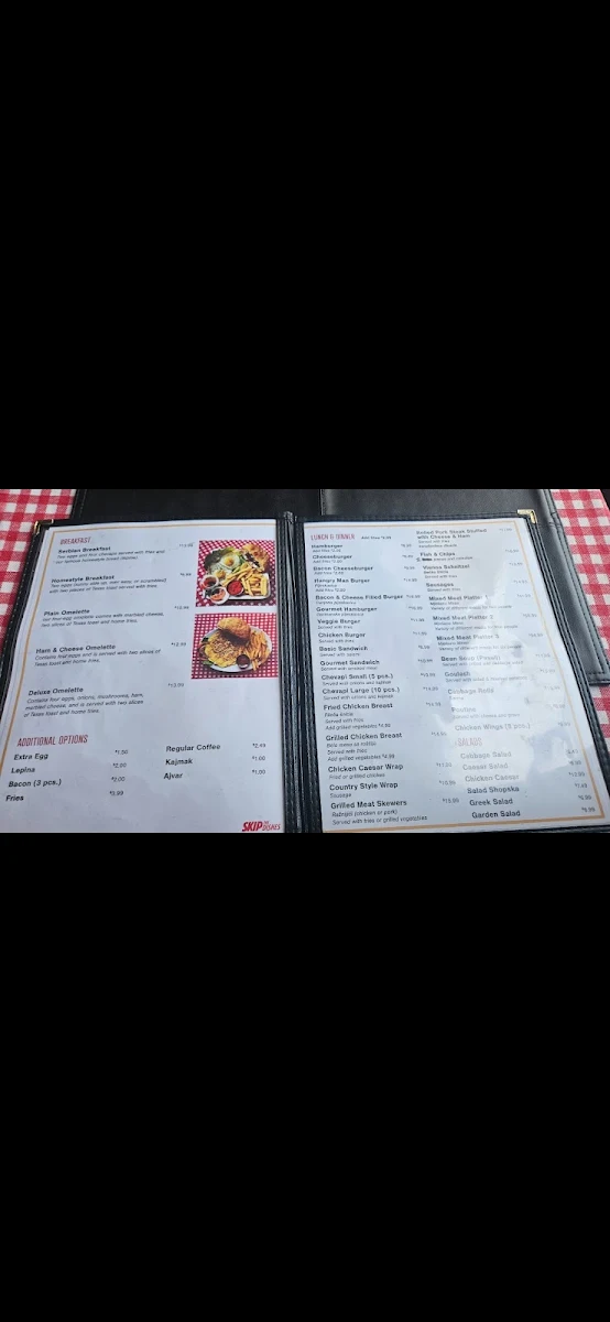 Menu, Jasna's European Meat & Deli