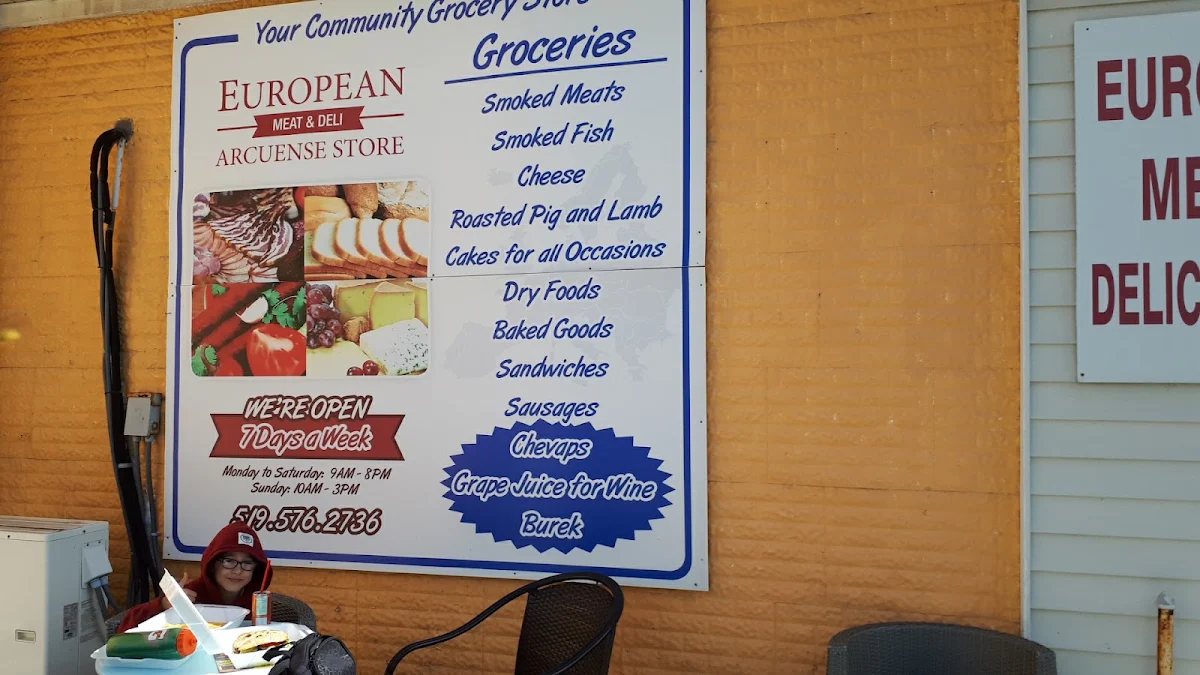 Menu, Jasna's European Meat & Deli