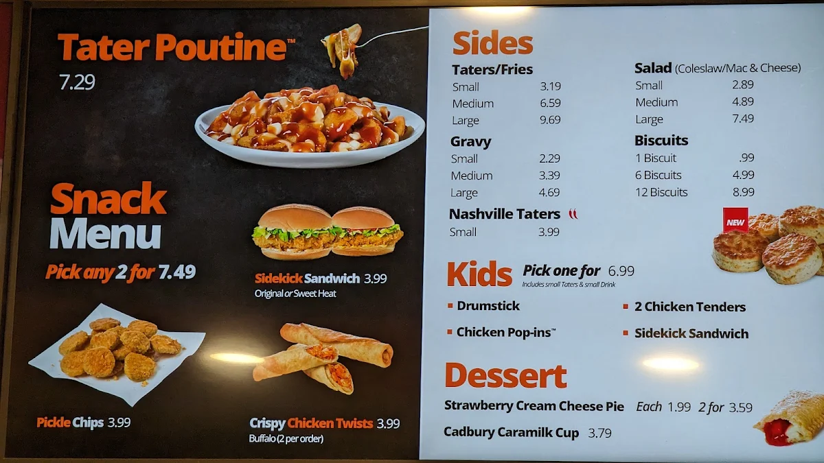 Menu, Mary Brown's Chicken