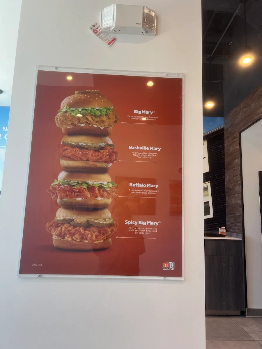 Menu, Mary Brown's Chicken