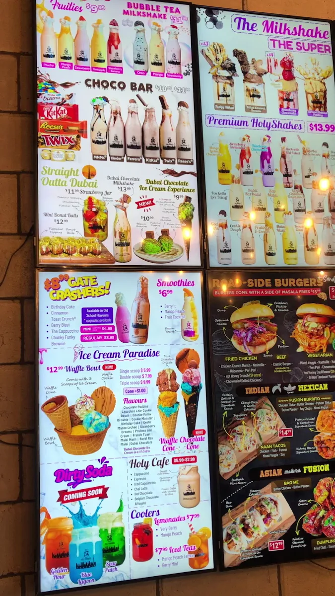 Menu, T.O.'s Kathi Roll Eatery Brampton West