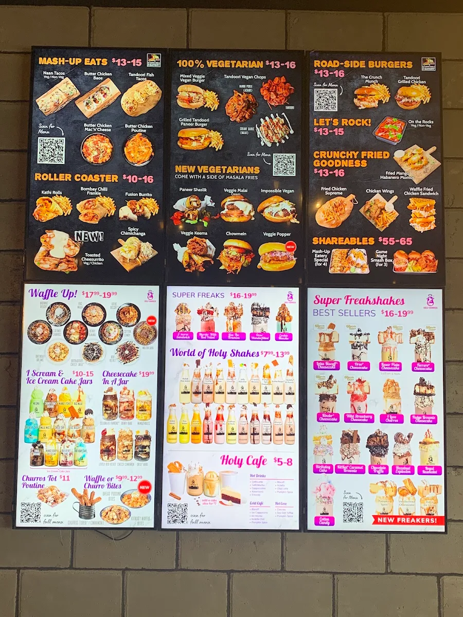 Menu, T.O.'s Kathi Roll Eatery Brampton West
