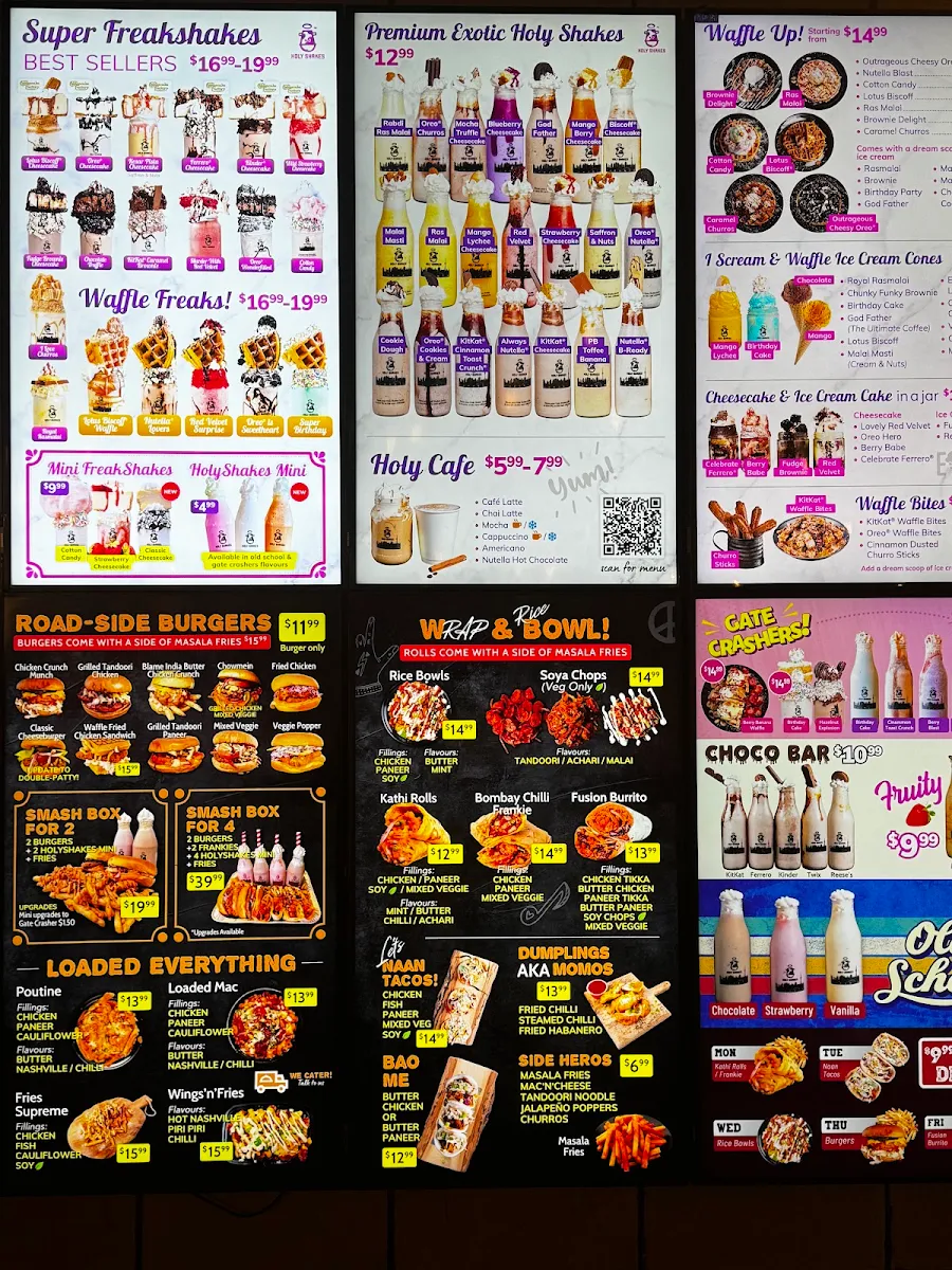 Menu, T.O.'s Kathi Roll Eatery Brampton West