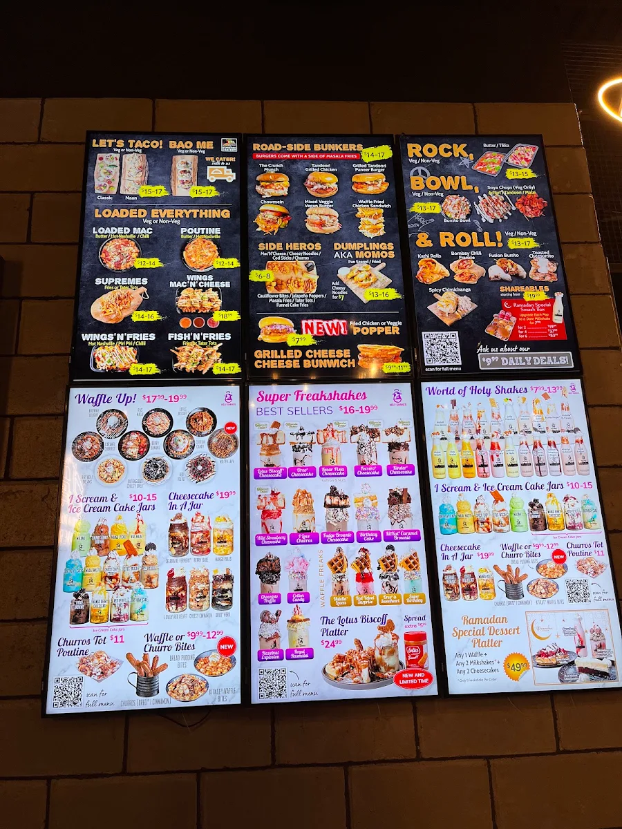Menu, T.O.'s Kathi Roll Eatery Brampton West