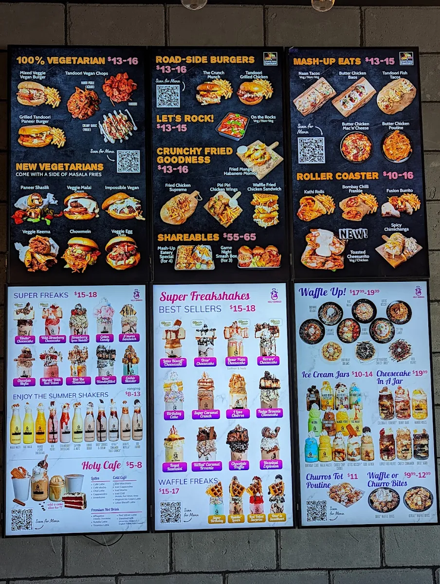 Menu, T.O.'s Kathi Roll Eatery Brampton West