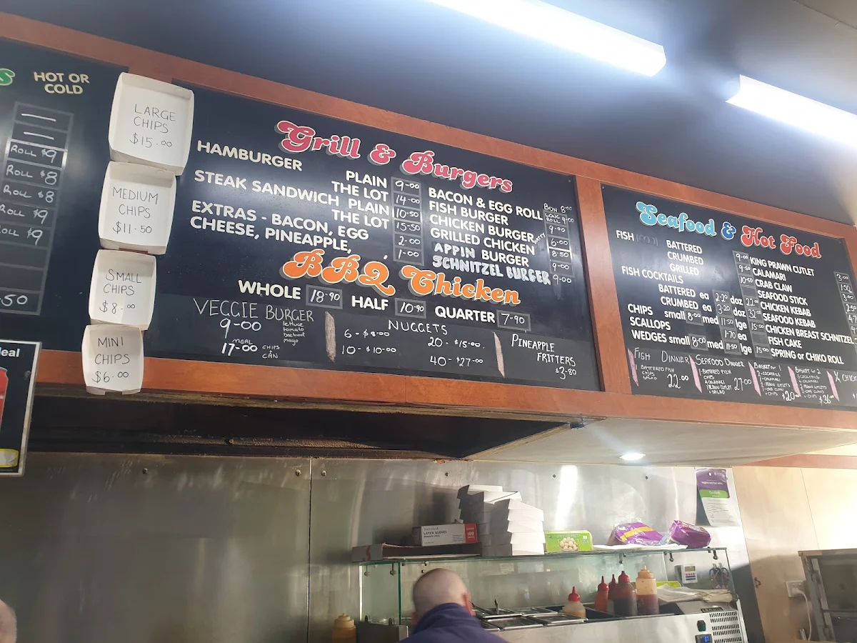 Menu, Skippy Food Bar